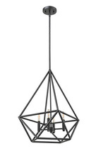  70016 - Vivio Vega 4-Light Cage Pendant - Matte Black