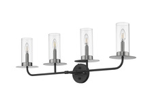  70166 - Vivio Aura 4-Bulb Two-Toned Vanity Light - CG/MB/NK