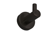  20730 - Modern Round Single Robe Hook - Matte Black