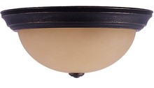  15279 - Laredo- 3-Light Tea Stained Ceiling Dome - RB