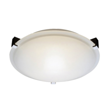  20571 - 3-Light 3 Square Tab Ceiling Mount - RB White Glass