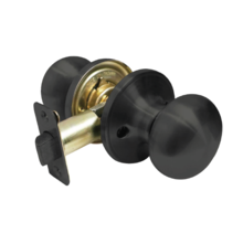  20499 - Mushroom Passage Knob, Matte Black (US19)