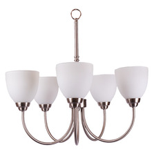  15396 - Laredo 5-Light Chandelier - NK White Glass