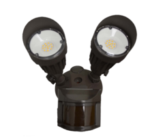  19824 - LED-Double Flood-Brown(includes Motion Sensor)20W 3000K