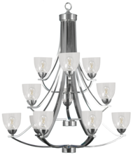  19157 - Victoria 12-Light Chandelier - NK Clear Glass