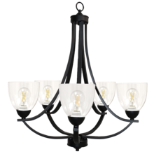  19163 - Victoria 5-Light Chandelier - NK Clear Glass