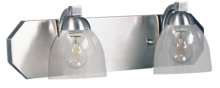  19214 - Special Order 2-Light Contemporary Vanity - NK Clear Glass