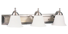  14634 - Dallas 3-Light White Glass Vanity - NK