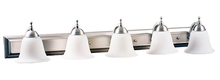  14646 - Dallas 5-Light White Glass Vanity - NK