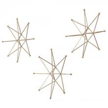  04035 - Uttermost Gold Stars Wall Art, S/3