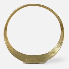  17981 - Jimena Gold Large Ring Sculpture