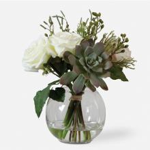  60182 - Belmonte Floral Bouquet & Vase