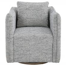  23820 - Corben Blue Swivel Chair