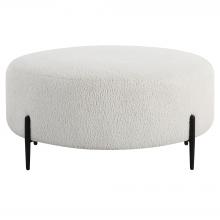  23778 - Arles Large Plush White Ottoman