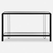  24233 - Shadow Black Iron Console Table