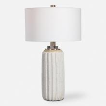  28431 - Azariah White Crackle Table Lamp