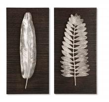  04001 - Uttermost Silver Leaves Wall Art