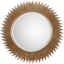  08137 - Marlo Round Gold Mirror