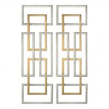  04145 - Aerin Geometric Wall Art, S/2