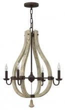  FR40574IRR - Small Open Frame Single Tier Chandelier