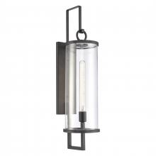  89494/1 - Hopkins 30'' High 1-Light Outdoor Sconce - Charcoal Black