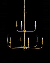  9000-1254 - Nottaway Two-Tier Gold Chandel