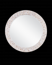  1000-0154 - Uma Mother of Pearl Round Mirr